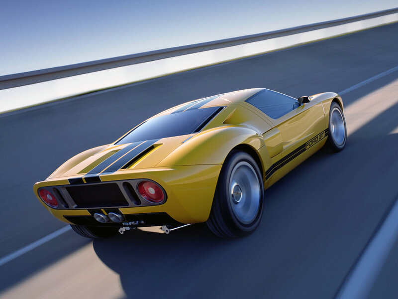 Yellow Sports Car — Dynamic, Afternoon, 3d Render, Road, Guardrail