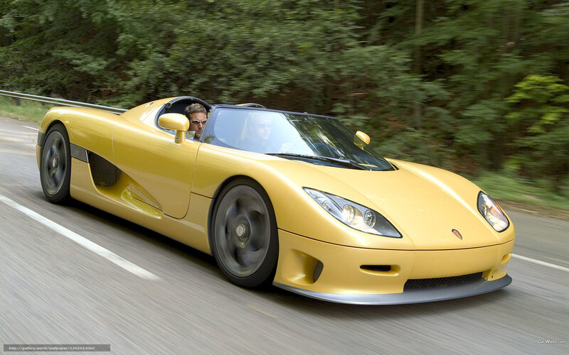 Yellow Sports Car — Dynamic, Afternoon, Photograph, Driver, Road, Trees