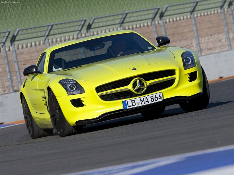 Yellow Sports Car — Dynamic, Afternoon, Photograph, Race Track