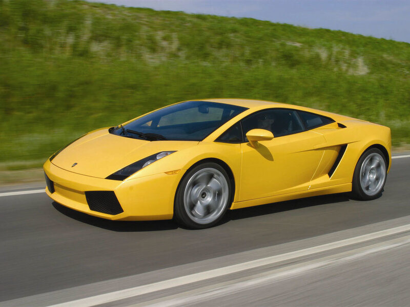 Yellow Sports Car — Dynamic, Afternoon, Photograph, Road, Grass, Driver, Black