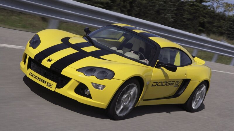 Yellow Sports Car — Dynamic, Afternoon, Photograph, Road, Guardrail, Trees