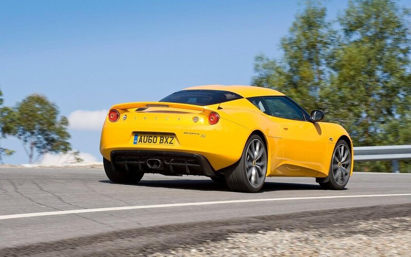 Yellow Sports Car — Dynamic, Afternoon, Photograph, Road, Trees