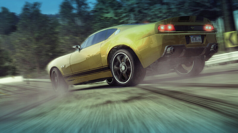 Yellow Sports Car — Dynamic, Night, 3d Render