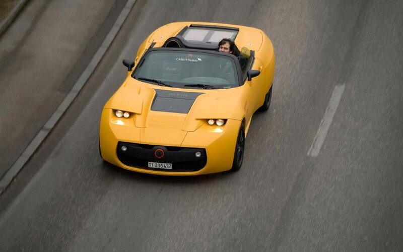 Yellow Sports Car — Dynamic, Photograph, Driver