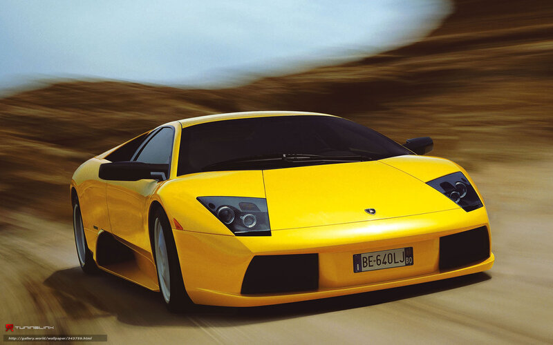 Yellow Sports Car — Dynamic, Photograph, Road