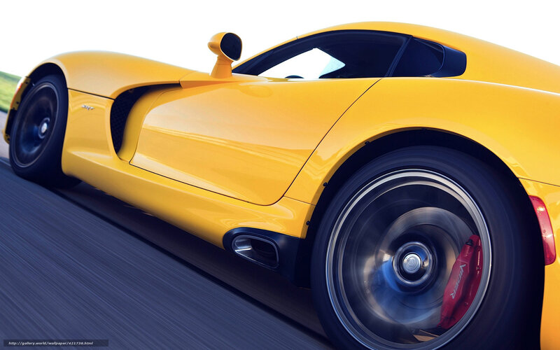 Yellow Sports Car — Dynamic, Photograph, Wheel
