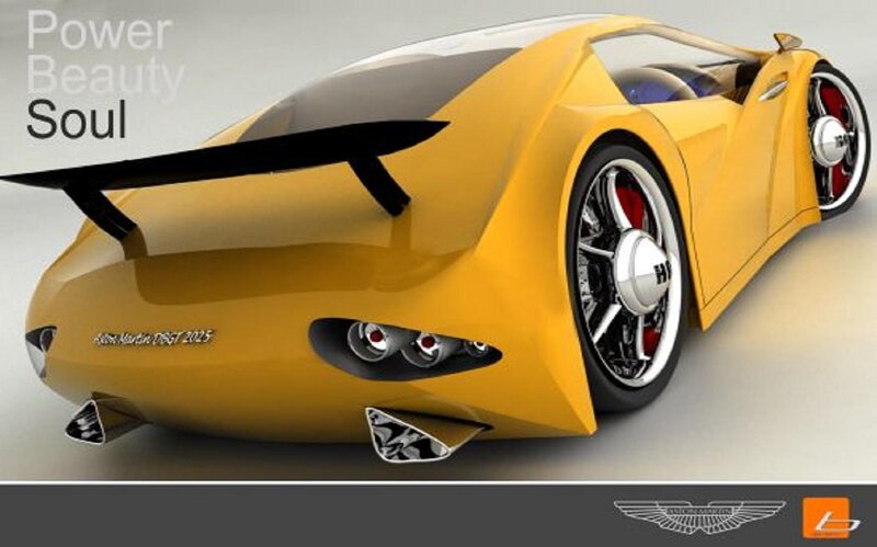 Yellow Sports Car — Futuristic