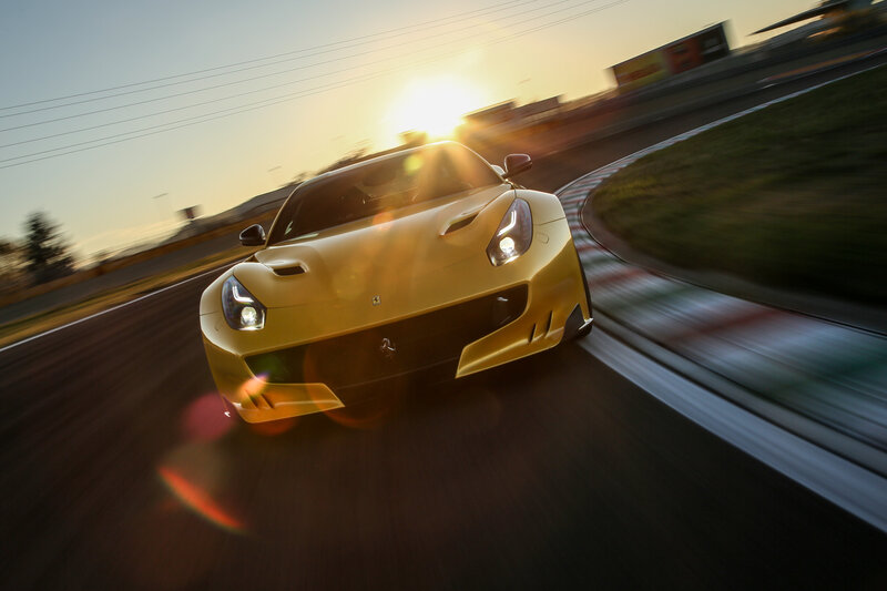 Yellow Sports Car — Gold, Dynamic, Sunset