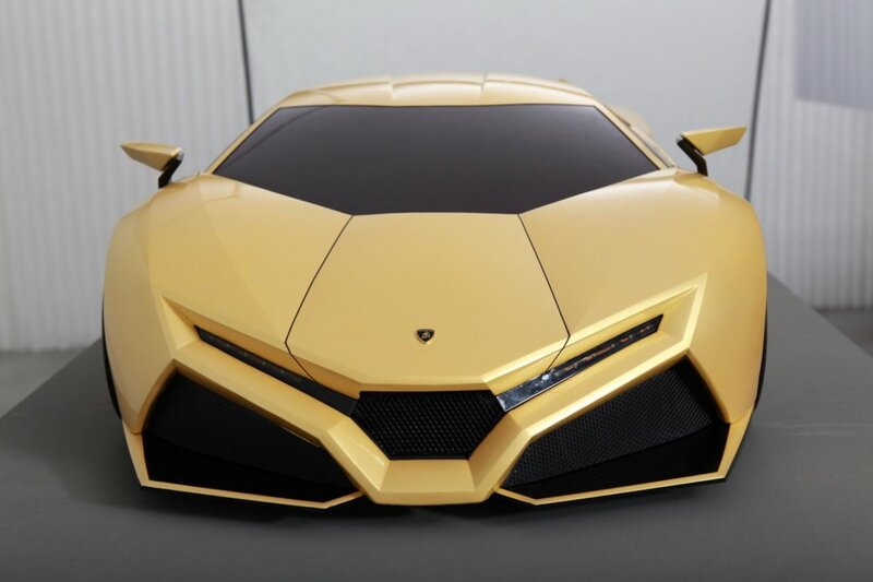 Yellow Sports Car — Gold, Modern