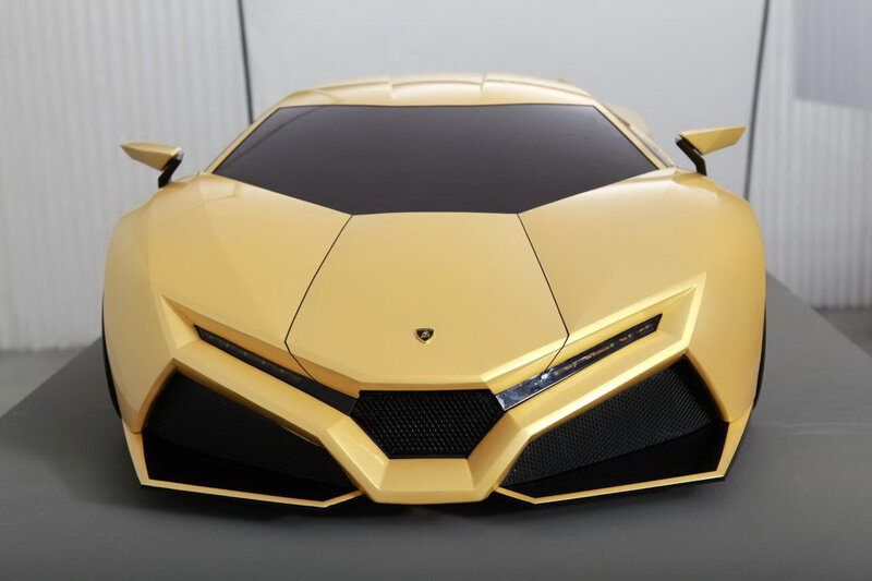 Yellow Sports Car — Gold