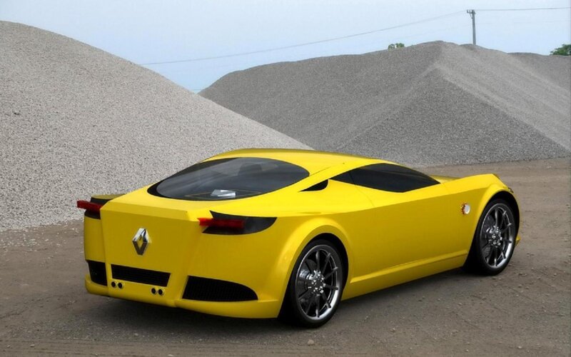 Yellow Sports Car — Industrial, 3d Render