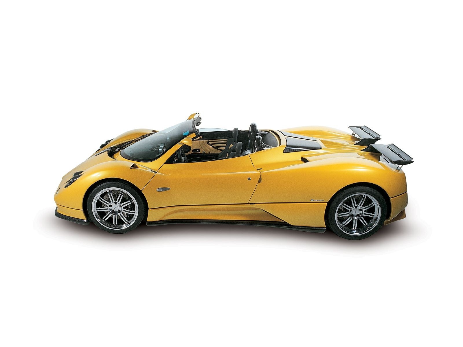 yellow sports car model