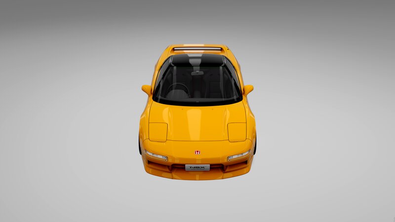 Yellow Sports Car — Neutral, 3d Render, Windshield