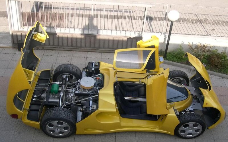 Yellow Sports Car — Neutral, Afternoon, Photograph