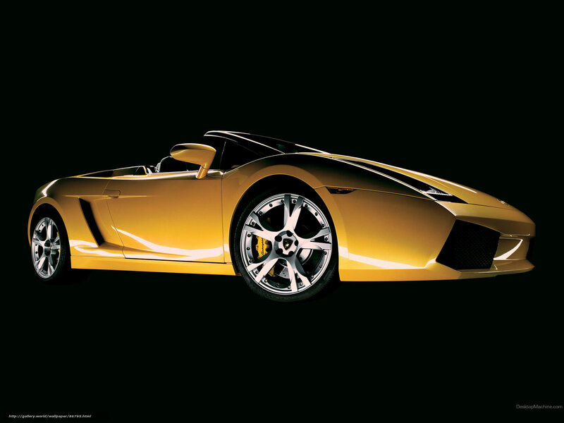 yellow sports car on black