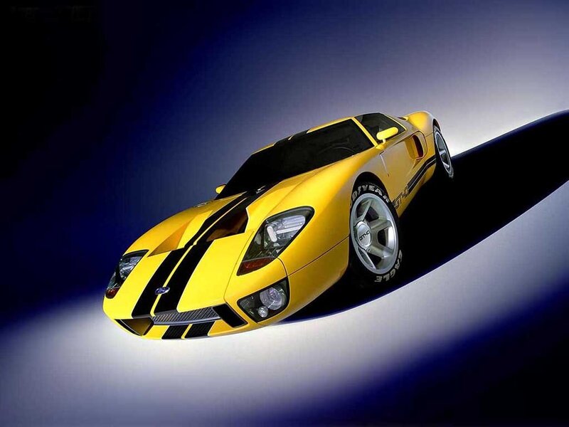yellow sports car on display