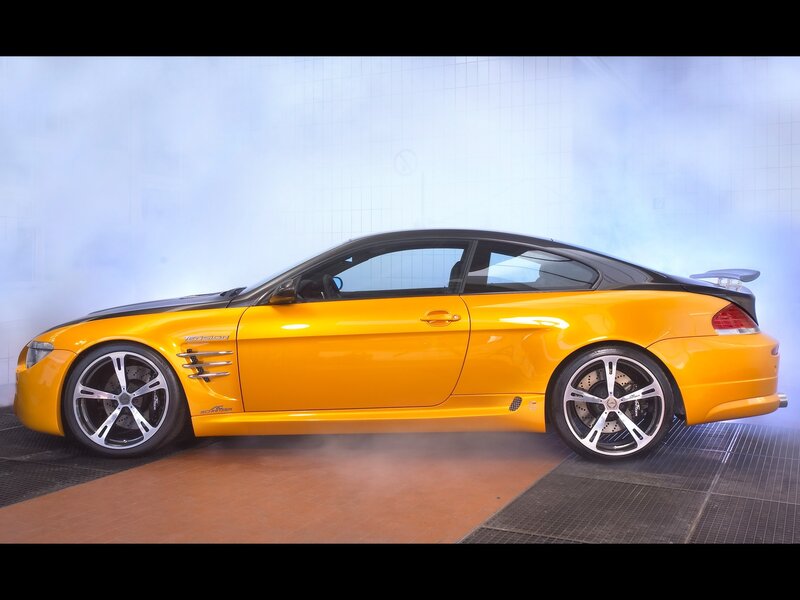 yellow sports car on display
