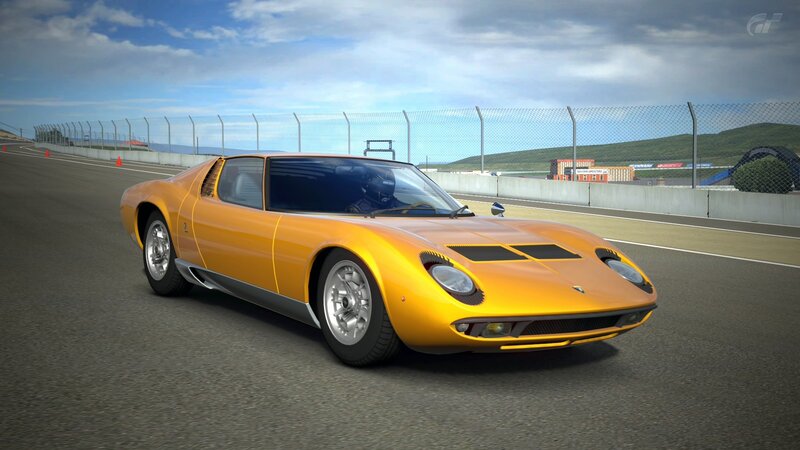 Yellow Sports Car on Track — Calm