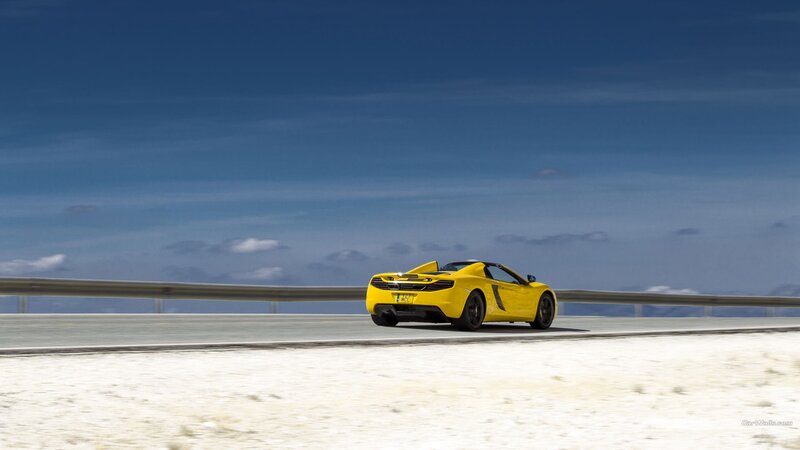 Yellow Sports Car — Open, Bright