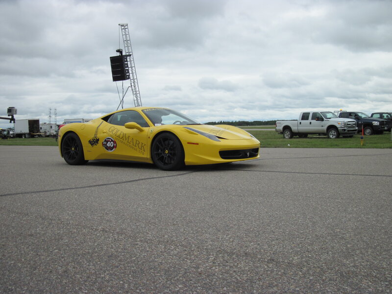Yellow Sports Car — Overcast