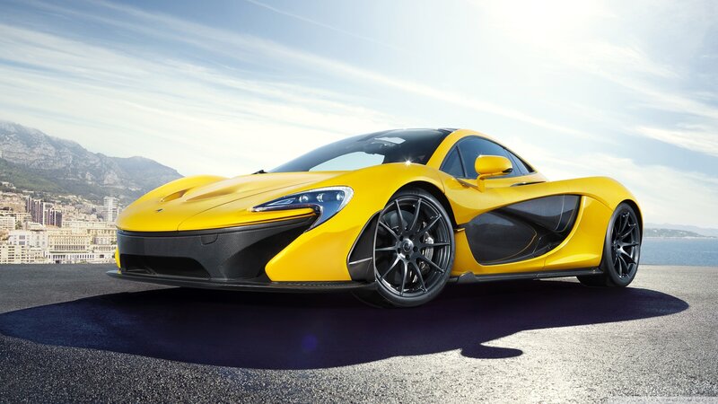 Yellow Sports Car — Sea