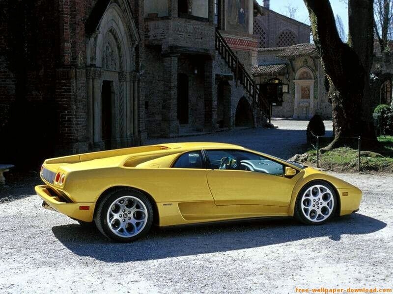 Yellow Sports Car — Serene, Afternoon, Photograph, Building, Tree