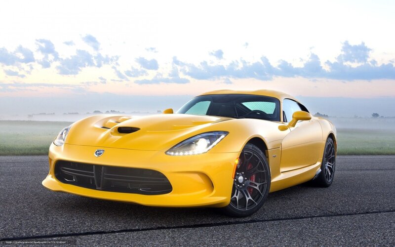 Yellow Sports Car — Serene, Sunset, Photograph, Road, Field, Sky