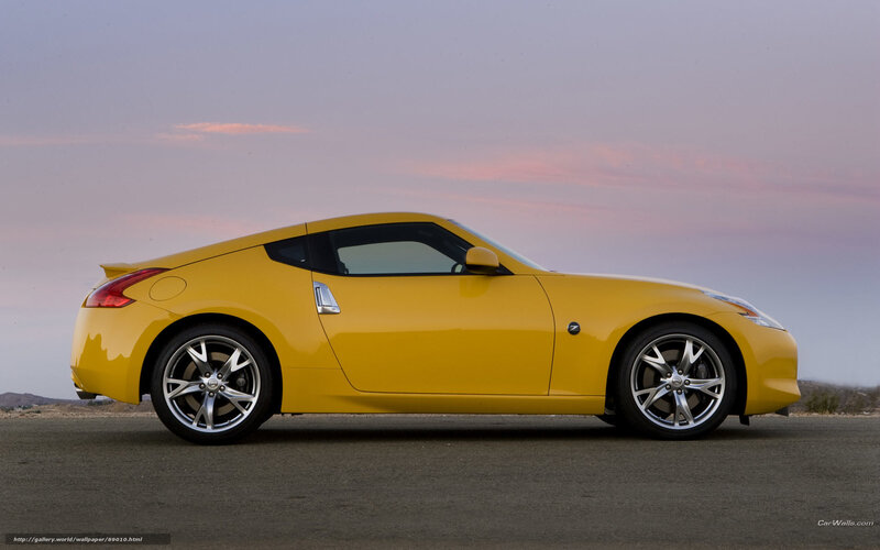 Yellow Sports Car — Serene, Sunset