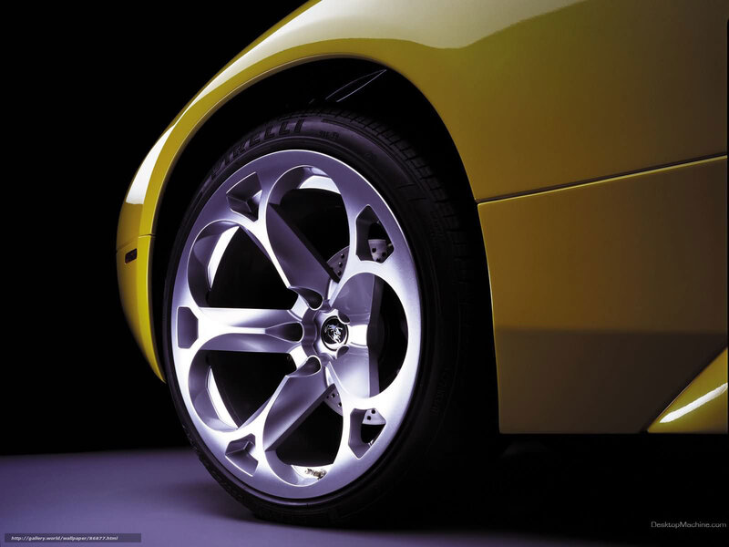 yellow sports car wheel