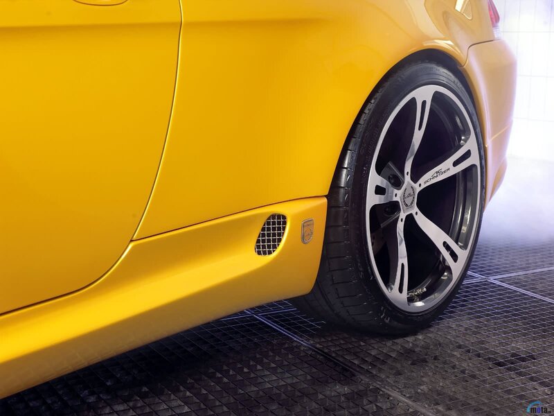 yellow sports car wheel
