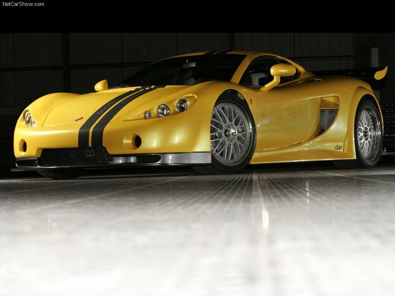 yellow sports car with black stripes