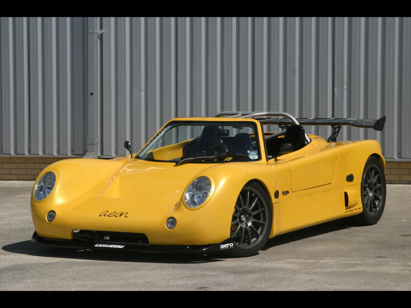 yellow sports car with large wing