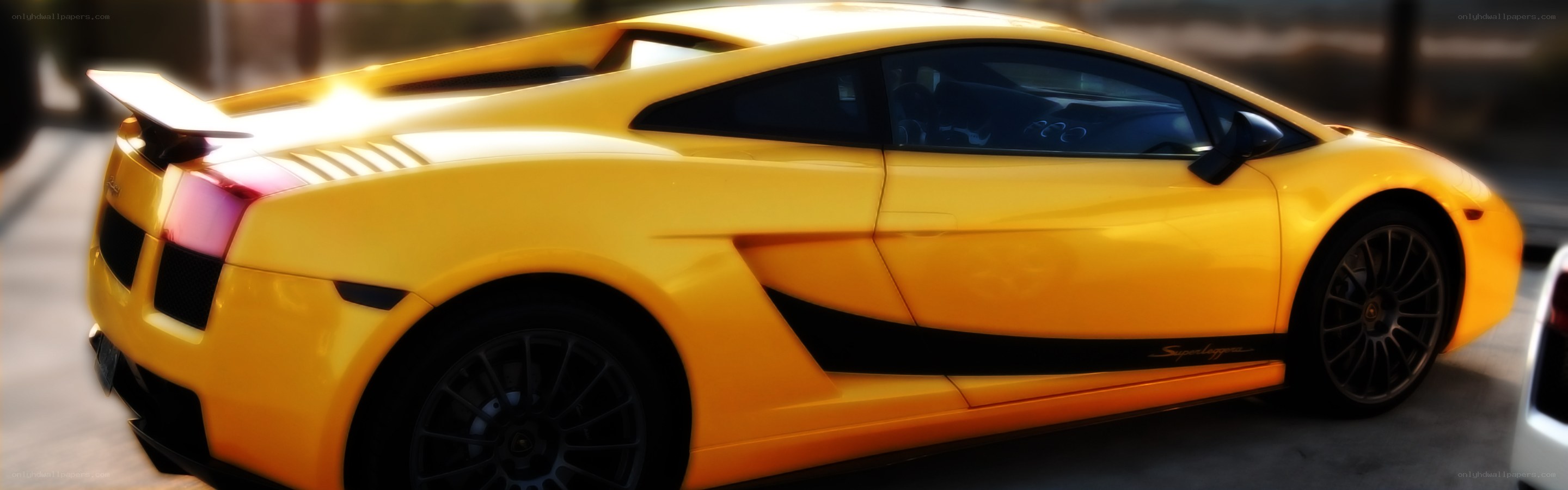 yellow sports car