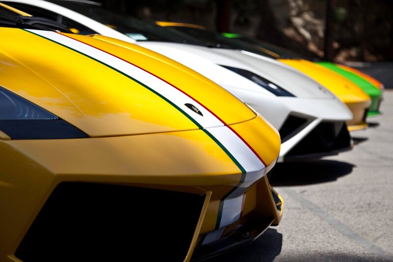 Yellow Sports Cars — Dramatic, Afternoon, Photograph