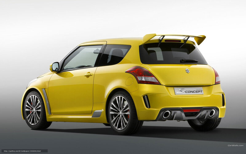Yellow Sports Hatchback