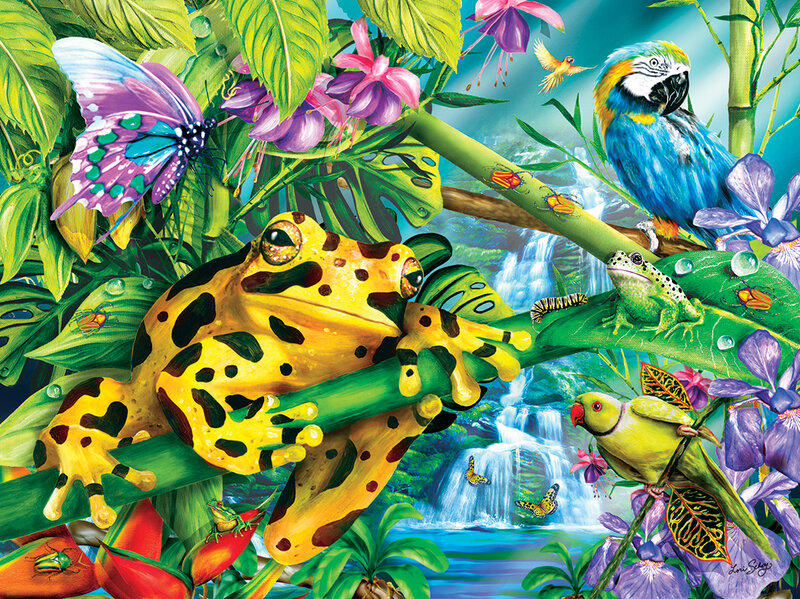 Yellow Spotted Frog — Green
