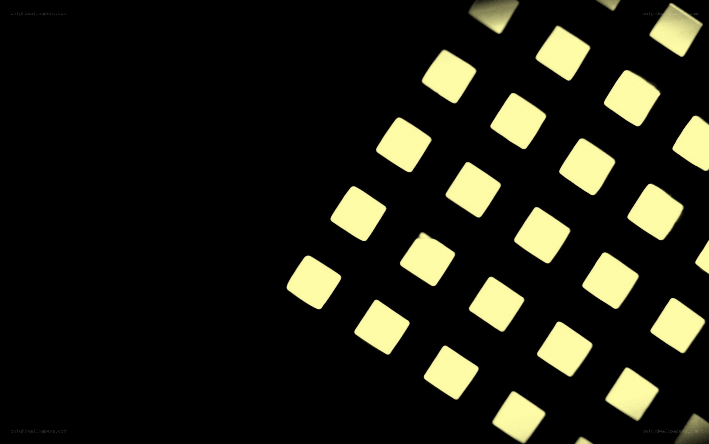 yellow squares on black background
