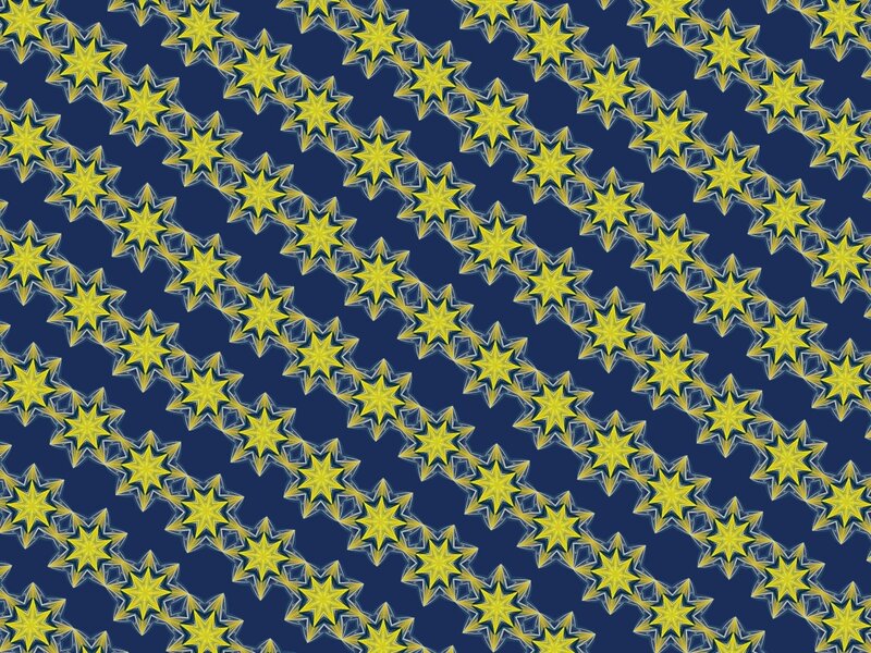 Yellow Star Pattern — Geometric