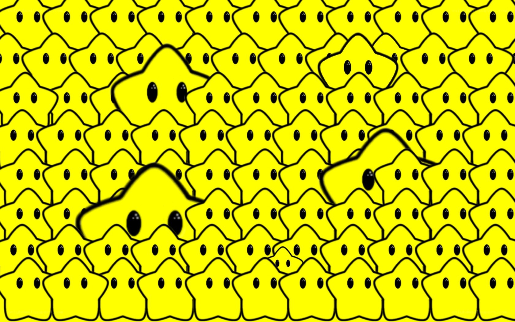 yellow star pattern