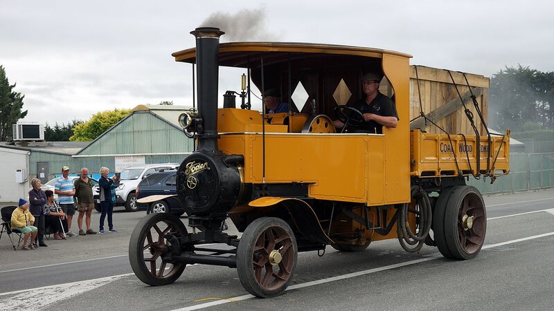 Yellow Steam Truck