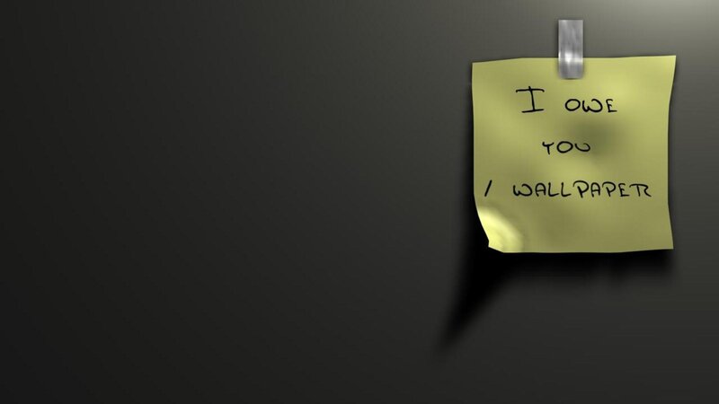 Yellow Sticky Note — Black, 3d Render