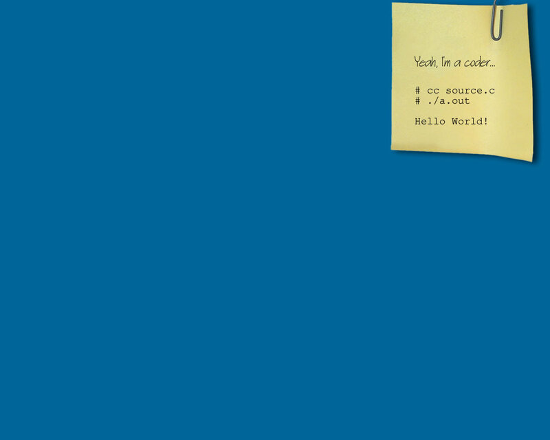 Yellow Sticky Note — Blue