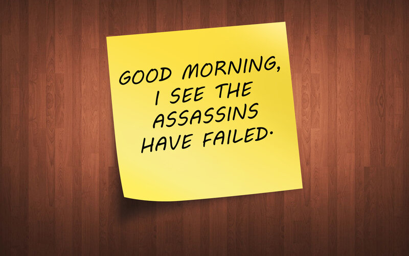 Yellow Sticky Note — Dramatic