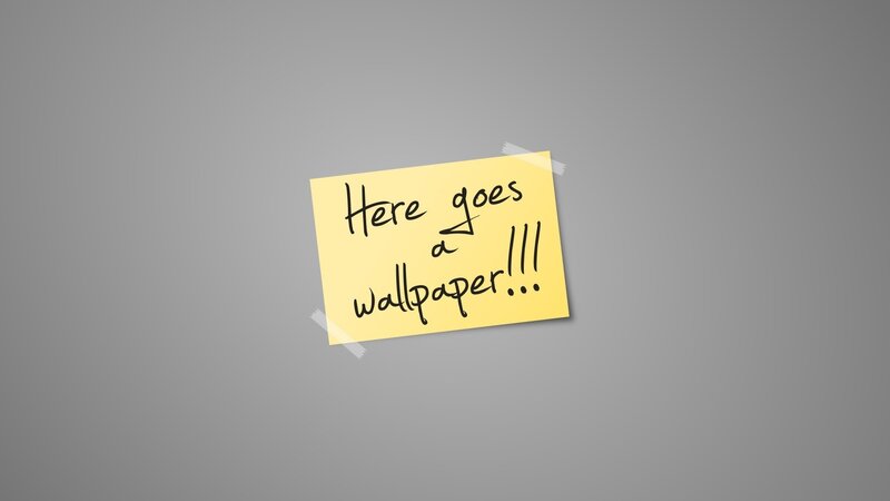 Yellow Sticky Note — Gray, Neutral