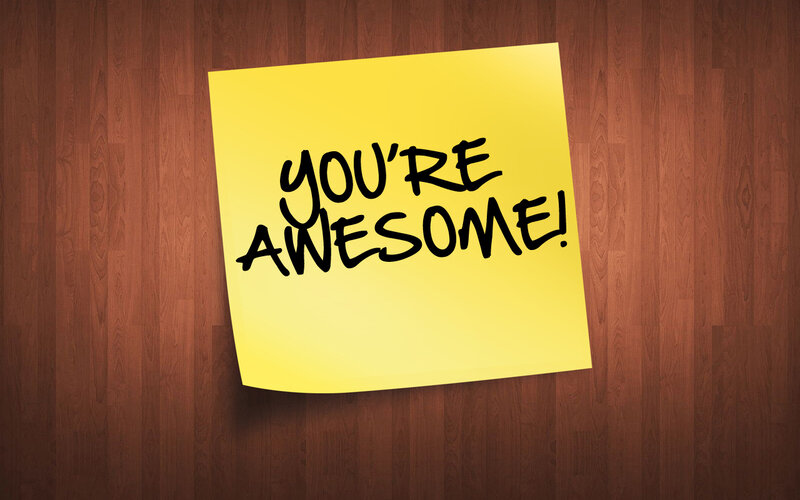 Yellow Sticky Note — Positive