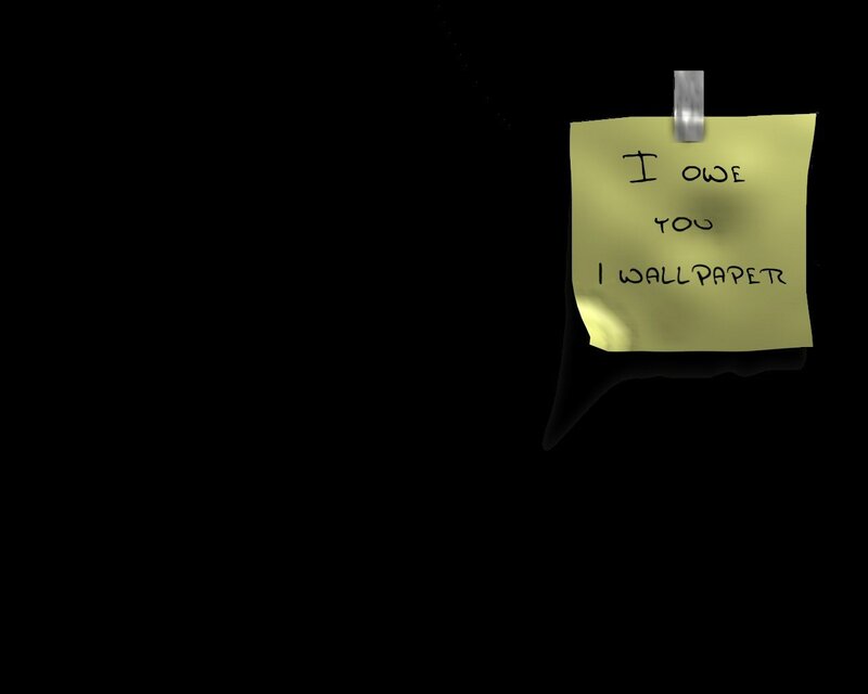 yellow sticky note with message