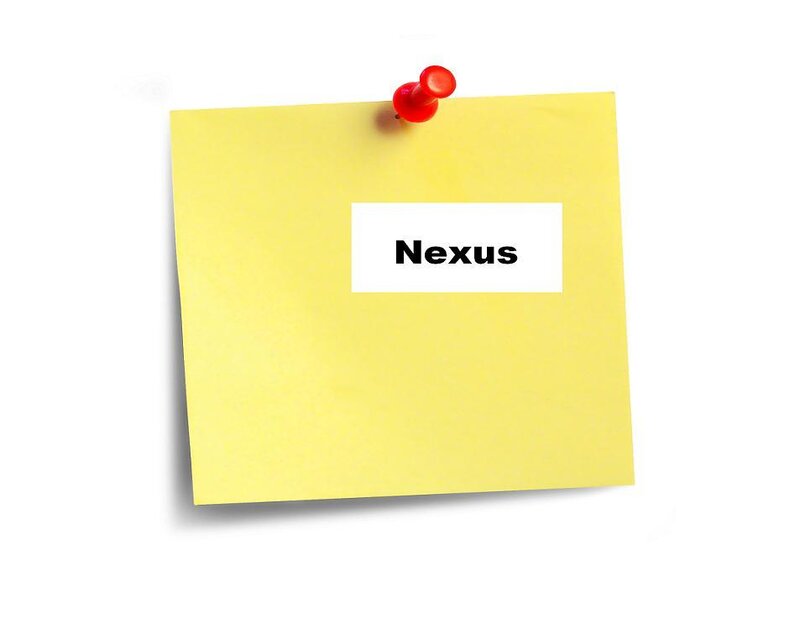 yellow sticky note with nexus text