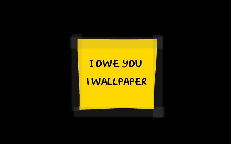 yellow sticky note with text
