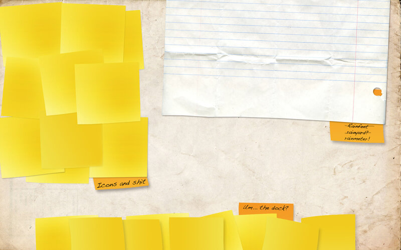 yellow sticky notes on paper