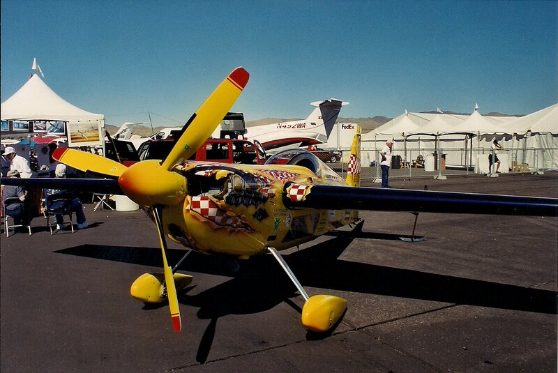 Yellow Stunt Plane — Outdoor